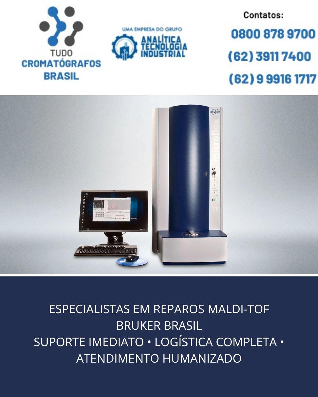 ESPECIALISTAS EM REPAROS MALDI TOF BRUKER BRASIL SUPORTE IMEDIATO LOGÍSTICA COMPLETA ATENDIMENTO HUMANIZADO